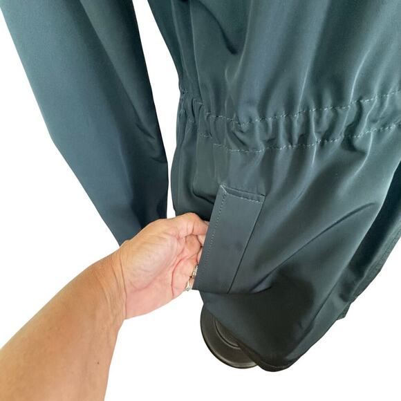 EILEEN FISHER Anorak Navy Blue Lightweight Wind Jacket Rain Coat Sz Petite S - Picture 6 of 16